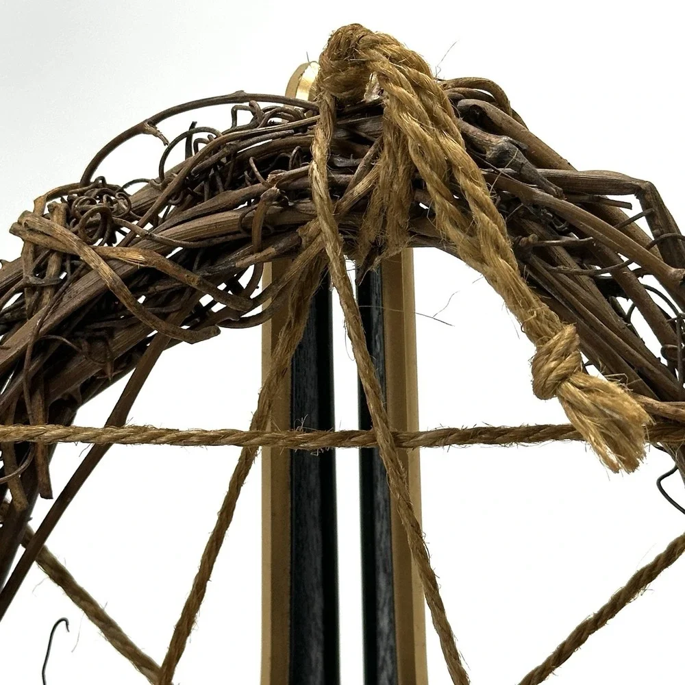 Rustic Grapevine Pentagram Wreath 7
